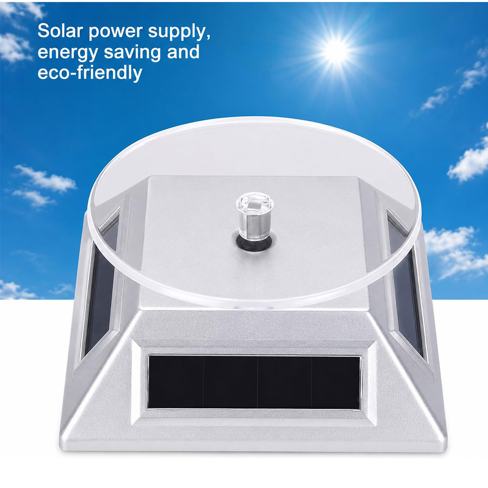 MOR Alas Putar Rotating Turntable Display Stand Solar Panel - QM115 Gambar produk MOR Alas Putar Rotating Turntable Display Stand Solar Panel - QM115 - 2