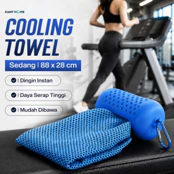 TaffHOME Handuk Microfiber Quick Dry Cooling Ice Towel Silicon Case - S-10