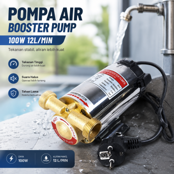 DAV Pompa Pendorong Tekanan Air Booster Pump Automatic 100W 12L/Min - RGB 15