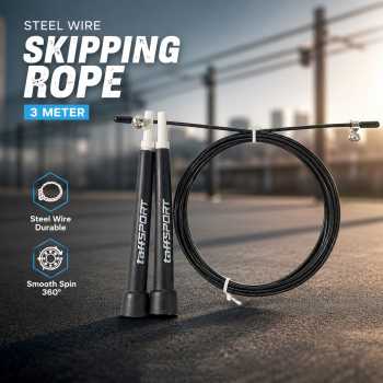 Gambar produk TaffSPORT Tali Skipping Jump Rope Steel Wire Bearing 3M - D053