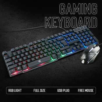 Gambar produk TaffGEAR Gaming Keyboard LED with Mouse - 832