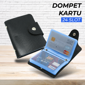 Dompet Kartu Minimalis Card Wallet Kulit PU 24 Slot - C170