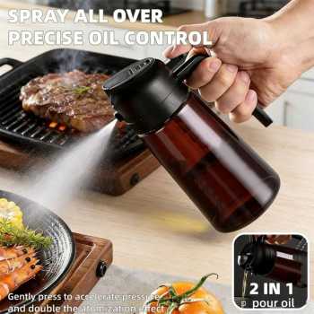 WOOB Botol Minyak Serbaguna 2in1 Spray Olive Oil Dispenser 470ml - CY185