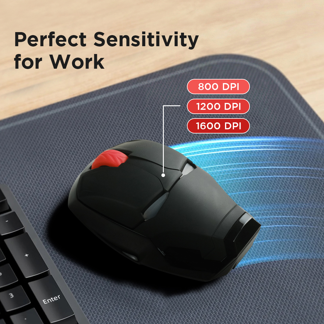 Gambar produk Taffware Mouse Wireless Optical 2.4GHz Iron Man 4 Key 1600 DPI - M8 - 3