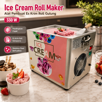XEO Ice Cream Roll Maker Alat Pembuat Es Krim Roll Gulung 330 W - ZB-CBJ10
