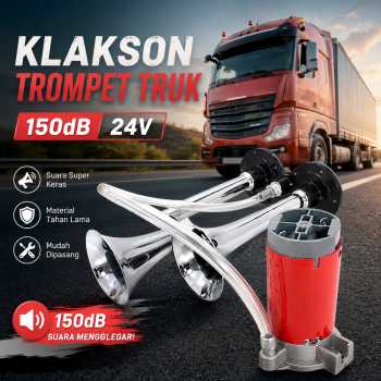 You Lian Klakson Trompet Truk Mobil Dual Air Horn 150dB 24V - JD2912