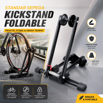 TaffSPORT Standar Sepeda Paddock Foldable Bike Kickstand Universal - L150