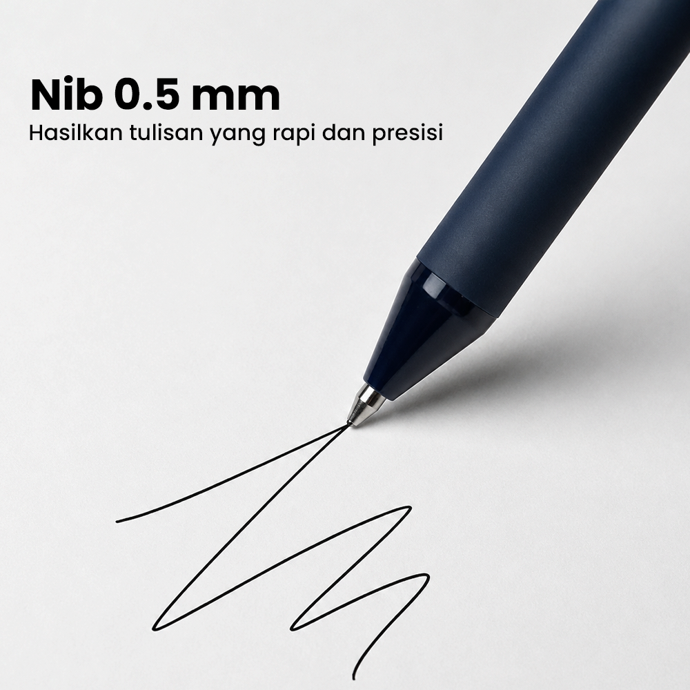 Gambar produk Kaco PURE Vintage Gel Pen Pena Pulpen 0.5mm 5 PCS - K1015 (Colorful Ink) - 2