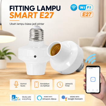 Gambar produk TaffLED Fitting Lampu Pintar Smart Lamp Socket Mobile App E27 - DT-500