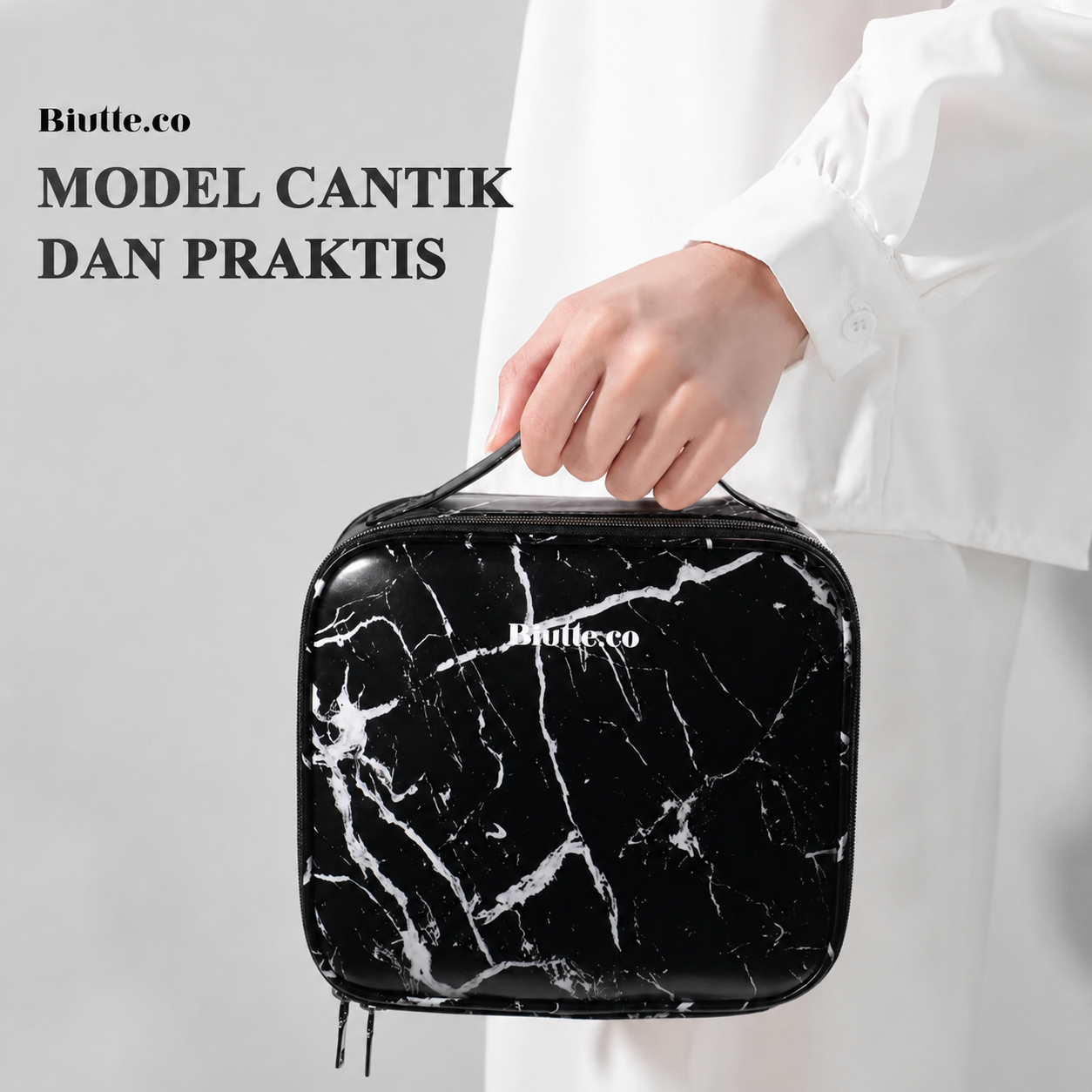 Biutte.co Tas Koper Make Up Travel Cosmetic Big Capacity Waterproof - F119 Gambar produk Biutte.co Tas Koper Make Up Travel Cosmetic Big Capacity Waterproof - F119 - 4