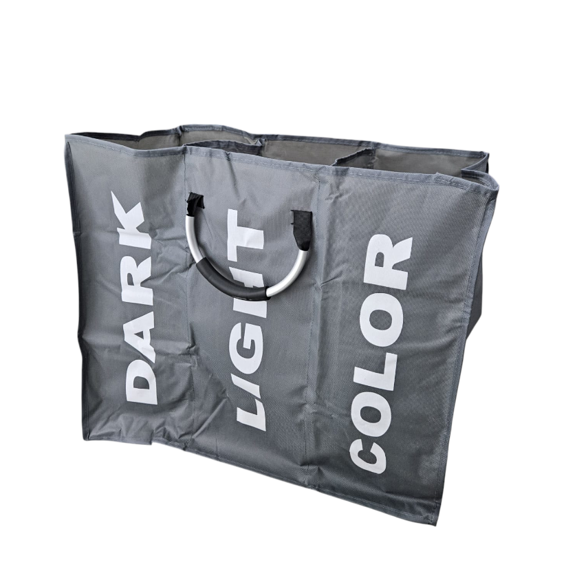 WASLIN Keranjang Baju Kotor Polyester Laundry Bag 3 Sections - WS30 Gambar produk WASLIN Keranjang Baju Kotor Polyester Laundry Bag 3 Sections - WS30 - 1