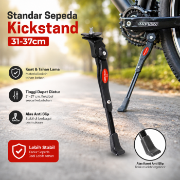 TaffSPORT Standar Sepeda Samping Adjustable Bike Kickstand 31-37cm - Z50