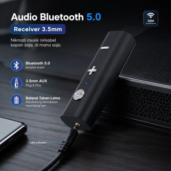ESG Adaptor Audio Bluetooth 5.0 Receiver Adapter 3.5mm - BT001