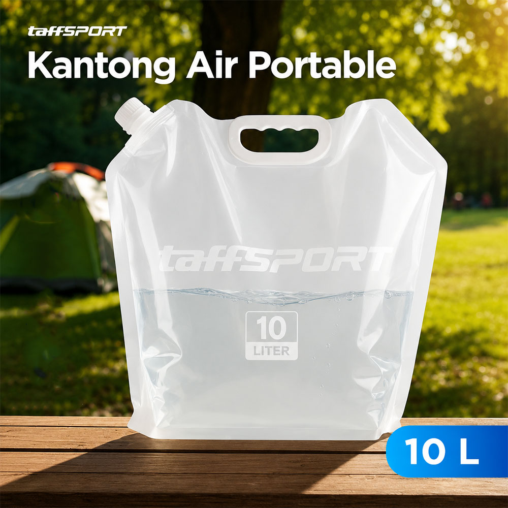 TaffSPORT Kantong Air Minum Lipat BPA Free Portable Water Bag 10L - SD-10 Gambar produk TaffSPORT Kantong Air Minum Lipat BPA Free Portable Water Bag 10L - SD-10 - Utama