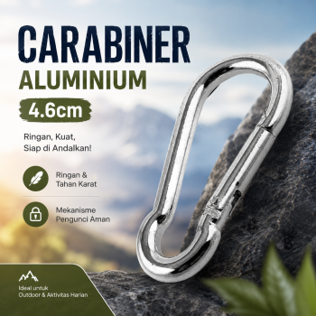 TaffSPORT Karabiner Carabiner Aluminium Gantungan Kunci EDC Outdoor - 698
