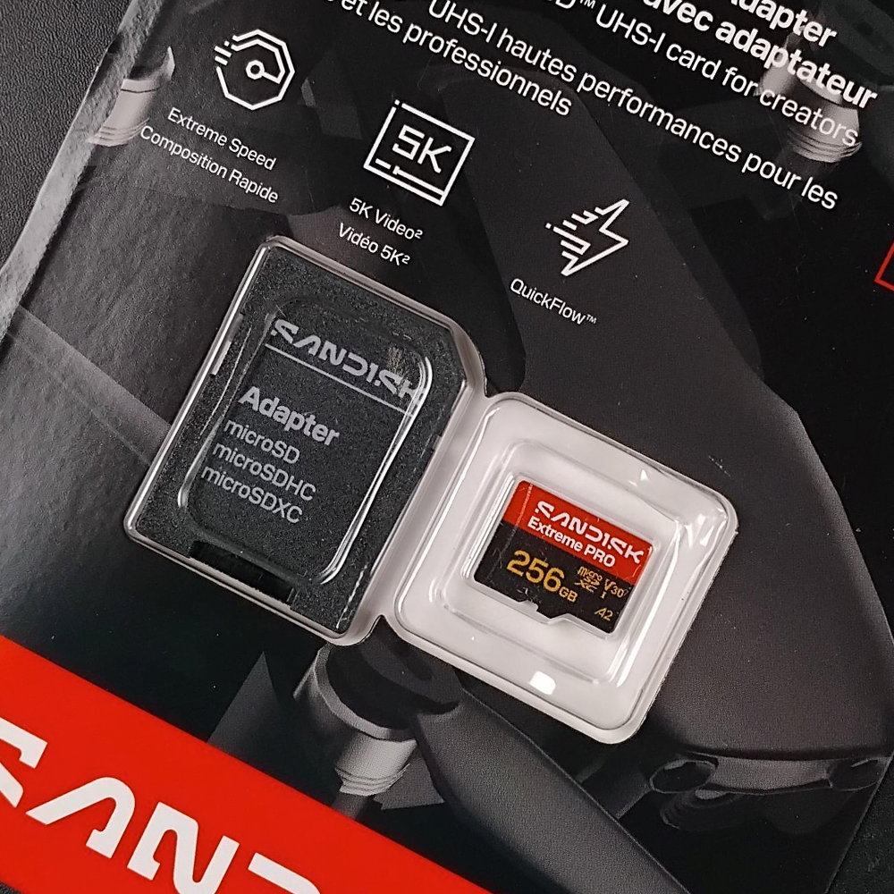 Gambar produk SanDisk Extreme Pro microSDXC UHS-I U3 V30 250MB/s 256GB - SDSQXCJ - 1