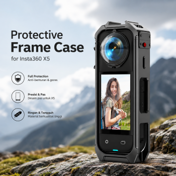 Martvsen Protective Frame Case Rabbit Cage Cold Shoe for Insta360 X5 - MT-X5