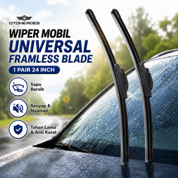 OTOHEROES Wiper Kaca Mobil Universal Frameless Blade J Hook 1 PCS - RA-221