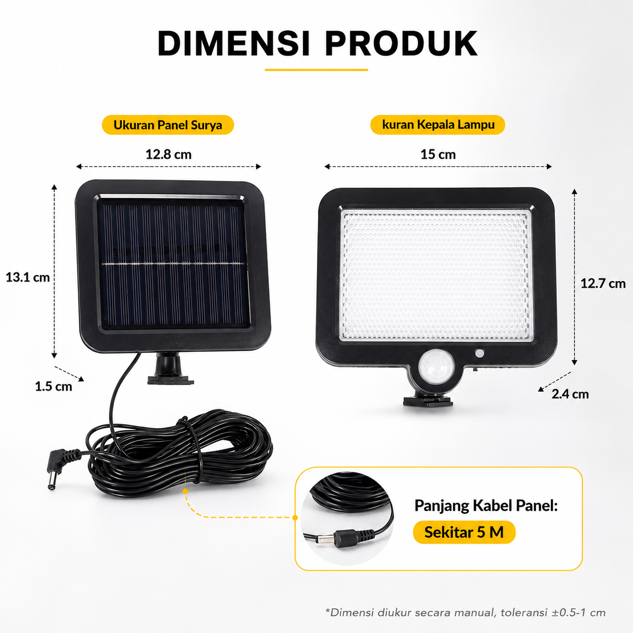 SMT Lampu Dinding LED Solar Sensor PIR Waterproof 3 Mode COB - SMT-F56 Gambar produk SMT Lampu Dinding LED Solar Sensor PIR Waterproof 3 Mode COB - SMT-F56 - 3