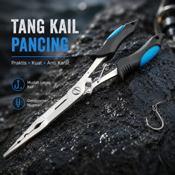 OUTZID Tang Kail Pancing Fishing Pliers Hook Remover Stainless Steel - Q23