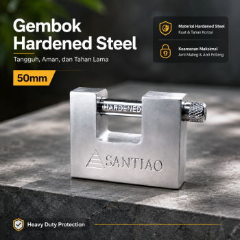 LIEBAO SANTIAO Gembok Kotak Panzer Anti Maling Hardened Steel - ST-456