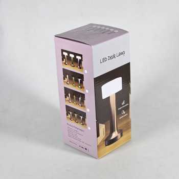 Gambar produk TaffLED Lampu Meja Hias Touch LED USB Rechargeable Tri Color 3W - QS-004 - Kemasan