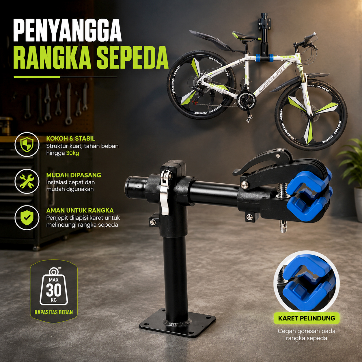 ROCES Alat Penyangga Perbaikan Rangka Sepeda Bicycle Repair Frame Kit - MT45 Gambar produk ROCES Alat Penyangga Perbaikan Rangka Sepeda Bicycle Repair Frame Kit - MT45 - Utama