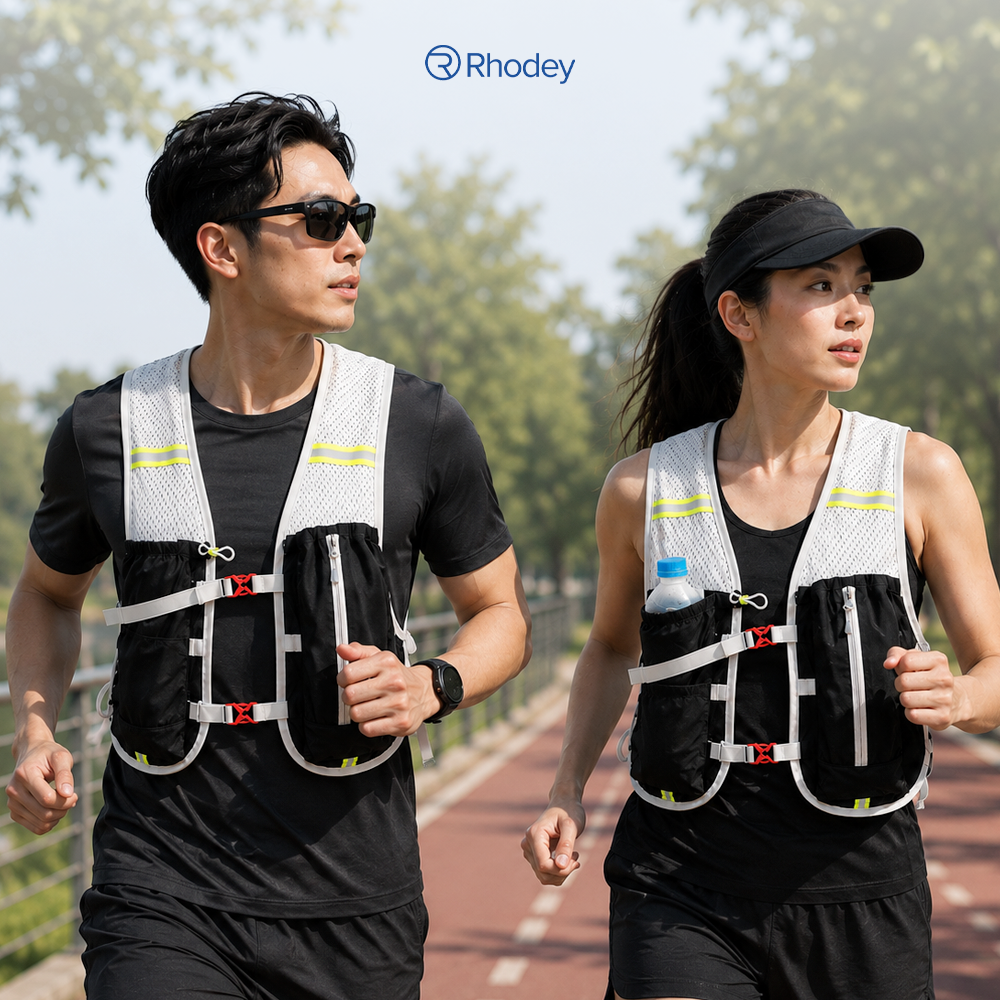 Rhodey Running Vest Hydrovest Hydration Breathable Rompi Lari Outdoor - WP500 Gambar produk Rhodey Running Vest Hydrovest Hydration Breathable Rompi Lari Outdoor - WP500 - 7