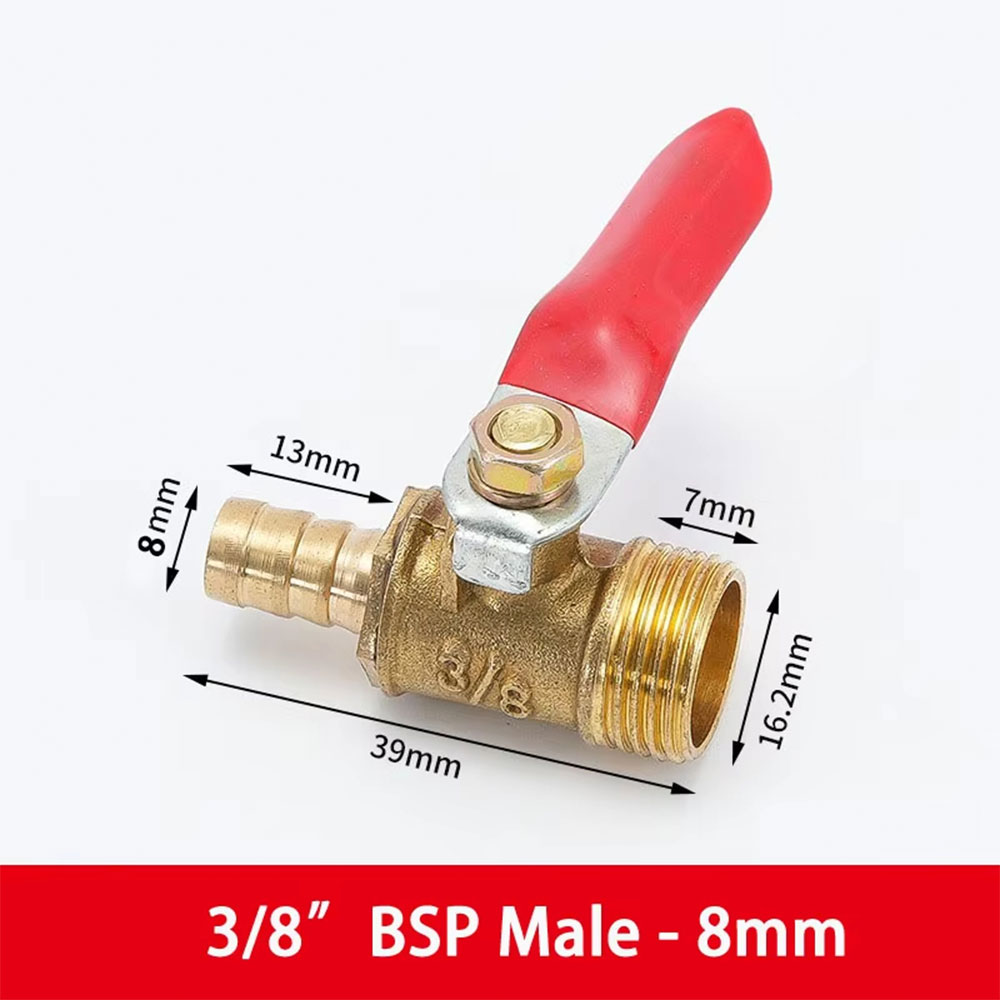 MAX Ball Valve Kuningan Stop Kran Air Nepel Selang Pagoda Brass Iron Male 8mm - DN10 Gambar produk MAX Ball Valve Kuningan Stop Kran Air Nepel Selang Pagoda Brass Iron Male 8mm - DN10 - Kemasan