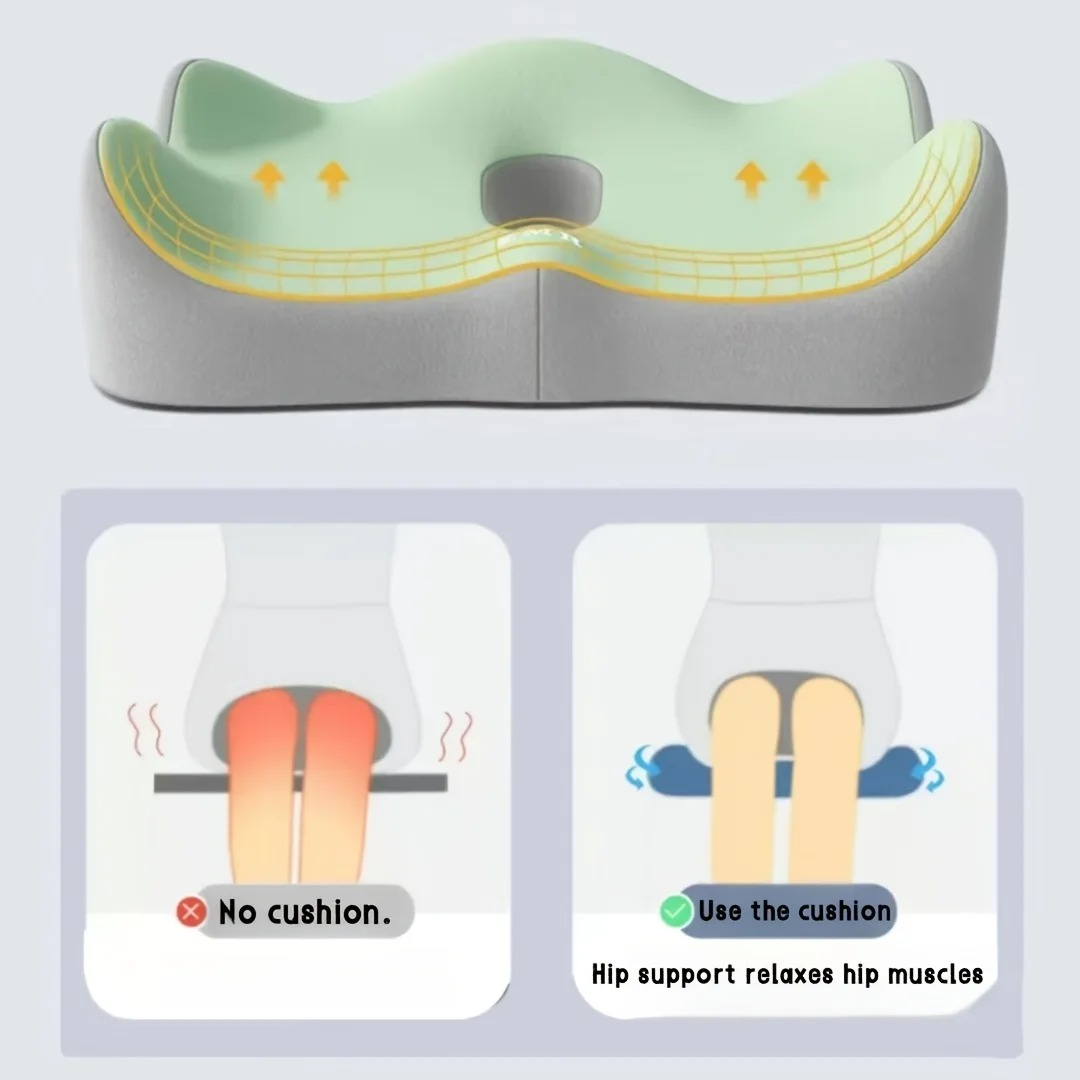 ZIKEE Bantal Duduk Alas Kursi Kantor Seat Cushion Memory Foam - KH-15 Gambar produk ZIKEE Bantal Duduk Alas Kursi Kantor Seat Cushion Memory Foam - KH-15 - 4