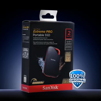 Gambar produk SanDisk Extreme PRO Portable SSD 2000MB/s USB Type C 3.2 2TB - SDSSDE81