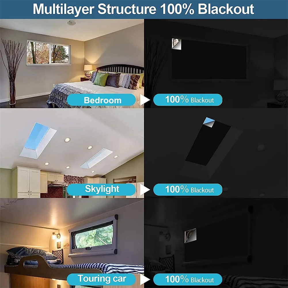 Gen Tirai Jendela Blackout One Way Window Film Anti UV Velcro 1.45x2M - AF5 Gambar produk Gen Tirai Jendela Blackout One Way Window Film Anti UV Velcro 1.45x2M - AF5 - 2