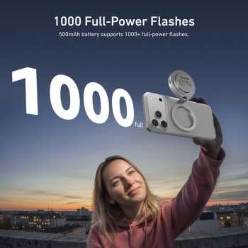 Gambar produk TELESIN Lampu Fill Light 2in1 Magnetic Flashlight 3 Color 500mAh - P5-BGD-17SR - 5
