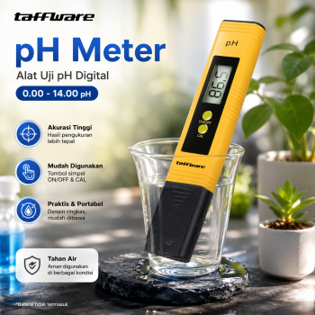 Gambar produk Taffware Alat Ukur Uji PH Meter Digital Air Minum Akuarium Tester - PH02