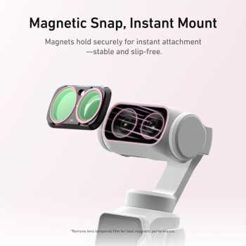 Gambar produk TELESIN Lens Camera Filter Insta360 Luna Ultra CPL VND Diffusion 1/4 - S5-FLT-85-TIS - 7
