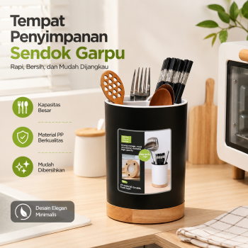 BUYGO Tempat Penyimpanan Sendok Garpu Alat Makan Kitchen Storage Box - BAG210