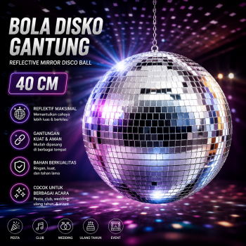 AILAMP Bola Disko Gantung Reflective Mirror Disco Ball - D018