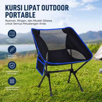 Sutek Kursi Lipat Outdoor Camping Portable Oxford Folding Chair - SF740