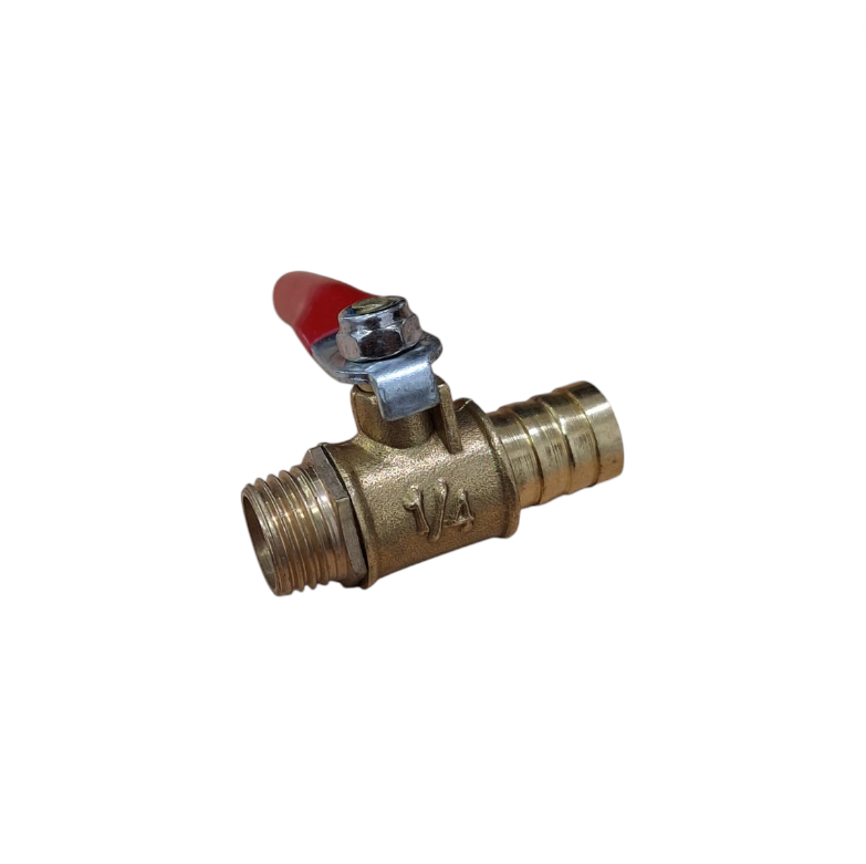Gambar produk MAX Stop Kran Air Ball Valve Kuningan Nepel Selang Pagoda Brass 1/4 Male 12mm - DN8 - 1