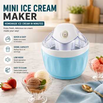 En Mesin Es Krim Mini Ice Cream Maker Homemade 500ml 15 W - BL520