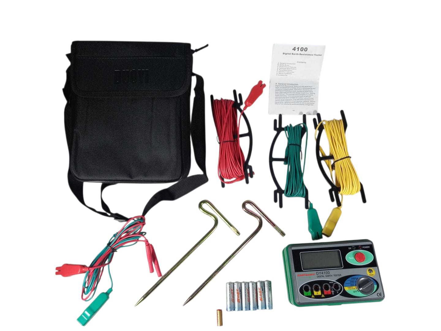 Gambar produk Taffware Alat Ukur Hambatan Resistansi Tanah Ground Resistance Tester - DY4100 - 6