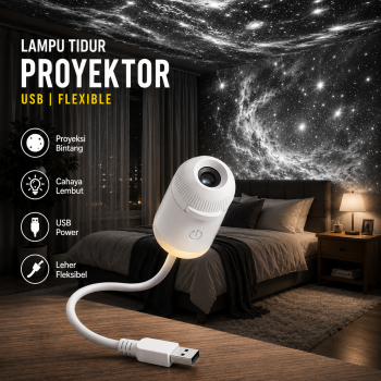 Xiaoying Lampu Tidur Proyektor LED 2in1 USB Galaxy Star Projector Lamp - ZL-10