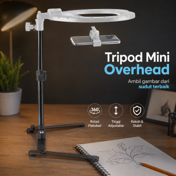 Tebru Tripod Mini Kamera Portable Overhead Monopod - TB10
