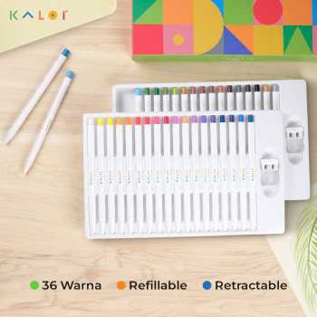 Kaco KALOR Pensil Warna Color Pencil Set 36 PCS - KCP-22-01