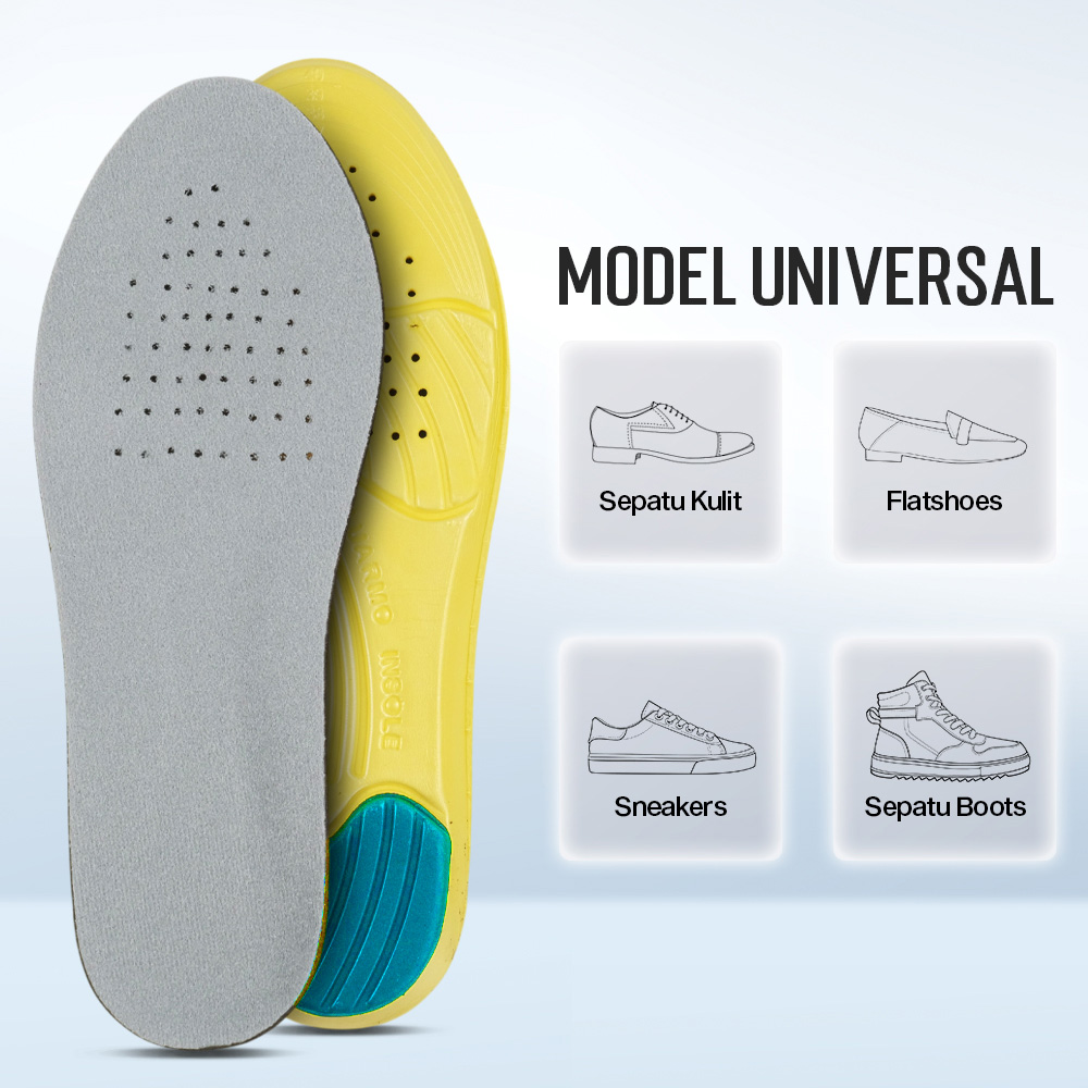 LUARMO Insole Sepatu Alas Kaki Orthopedic Running Cushion L - L3 Gambar produk LUARMO Insole Sepatu Alas Kaki Orthopedic Running Cushion L - L3 - 6