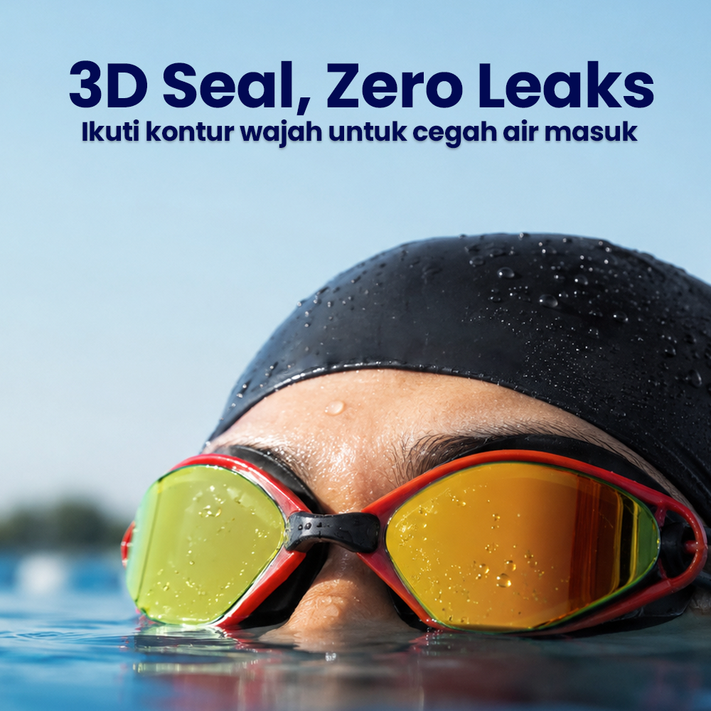 TaffSPORT Kacamata Renang Dewasa Anti Fog UV Protection - GOG-3550 Gambar produk TaffSPORT Kacamata Renang Dewasa Anti Fog UV Protection - GOG-3550 - 4