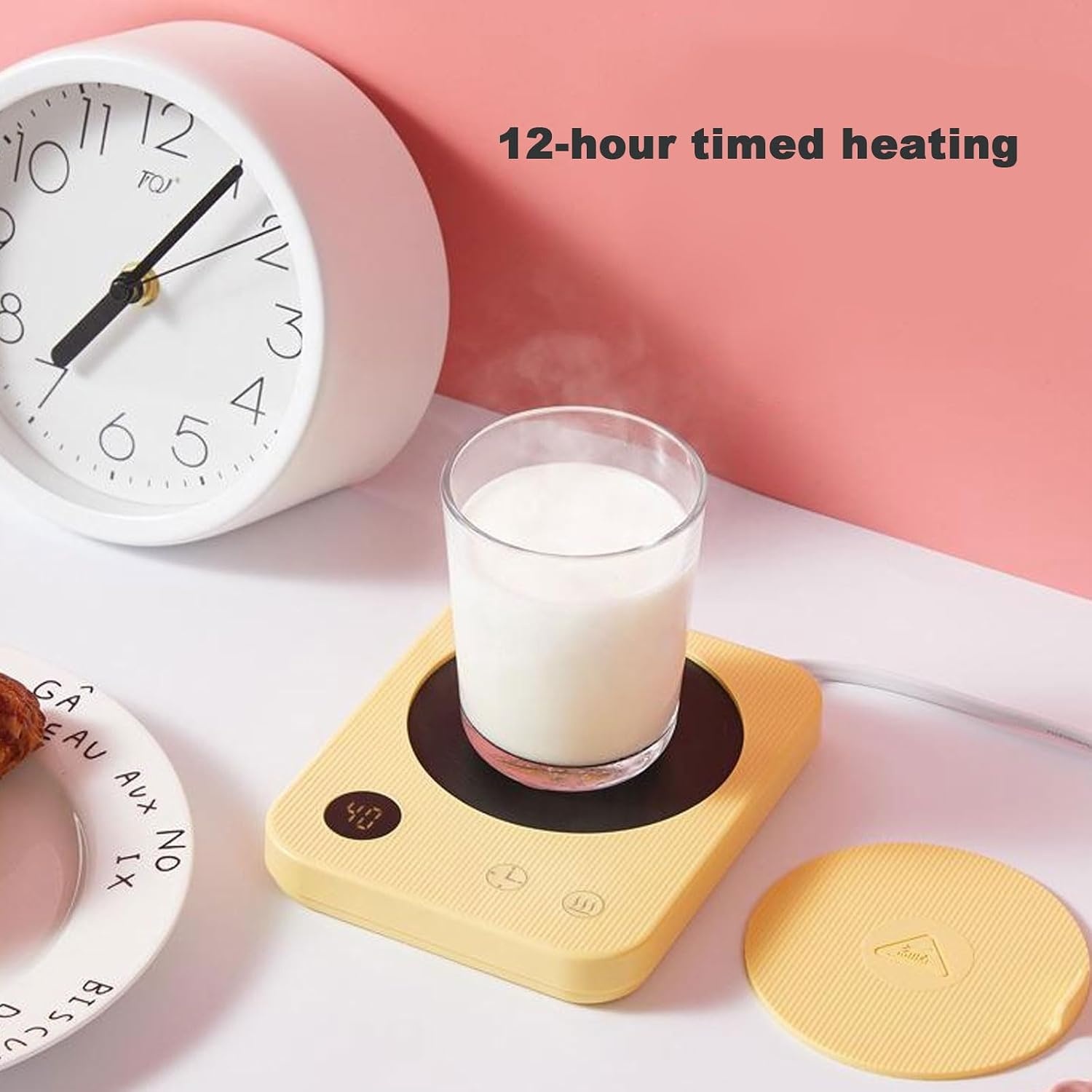 Donirt Tatakan Pemanas Gelas Coffee Cup Warmer Heating Pad Coaster - WJ-NB10 Gambar produk Donirt Tatakan Pemanas Gelas Coffee Cup Warmer Heating Pad Coaster - WJ-NB10 - 2