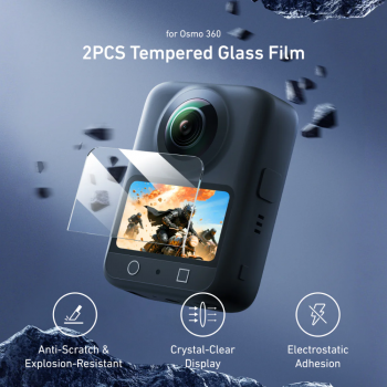 Gambar produk TELESIN Tempered Glass Protective Film Screen DJI Osmo 360 2 PCS - S6-FLM-22-TDJ