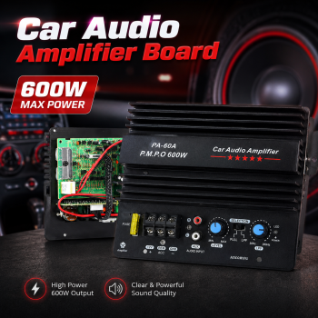 Ancomfu Mono Car Audio Amplifier Board Subwoofer Bass Module 600W - PA-60A