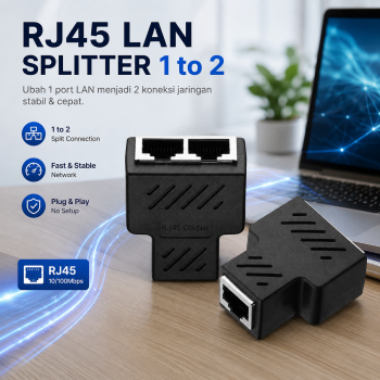 Gambar produk SIFREE RJ45 LAN Ethernet Network Connector Splitter 1 to 2 - DN0190